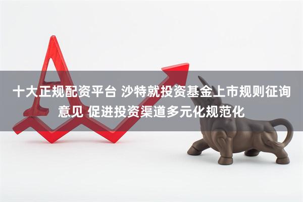 十大正规配资平台 沙特就投资基金上市规则征询意见 促进投资渠道多元化规范化